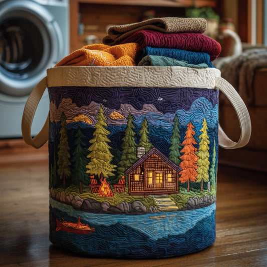The Midnight Harmony Quilted Laundry Basket Tote 6265