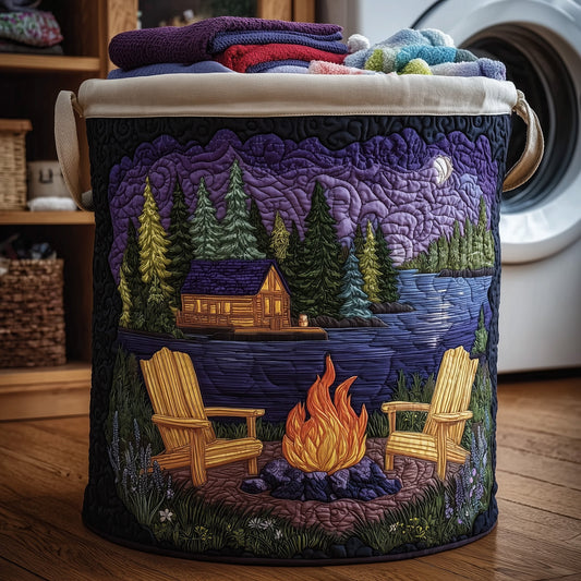 The Midnight Harmony Quilted Laundry Basket Tote 6266