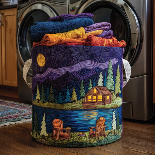 The Midnight Harmony Quilted Laundry Basket Tote 6267