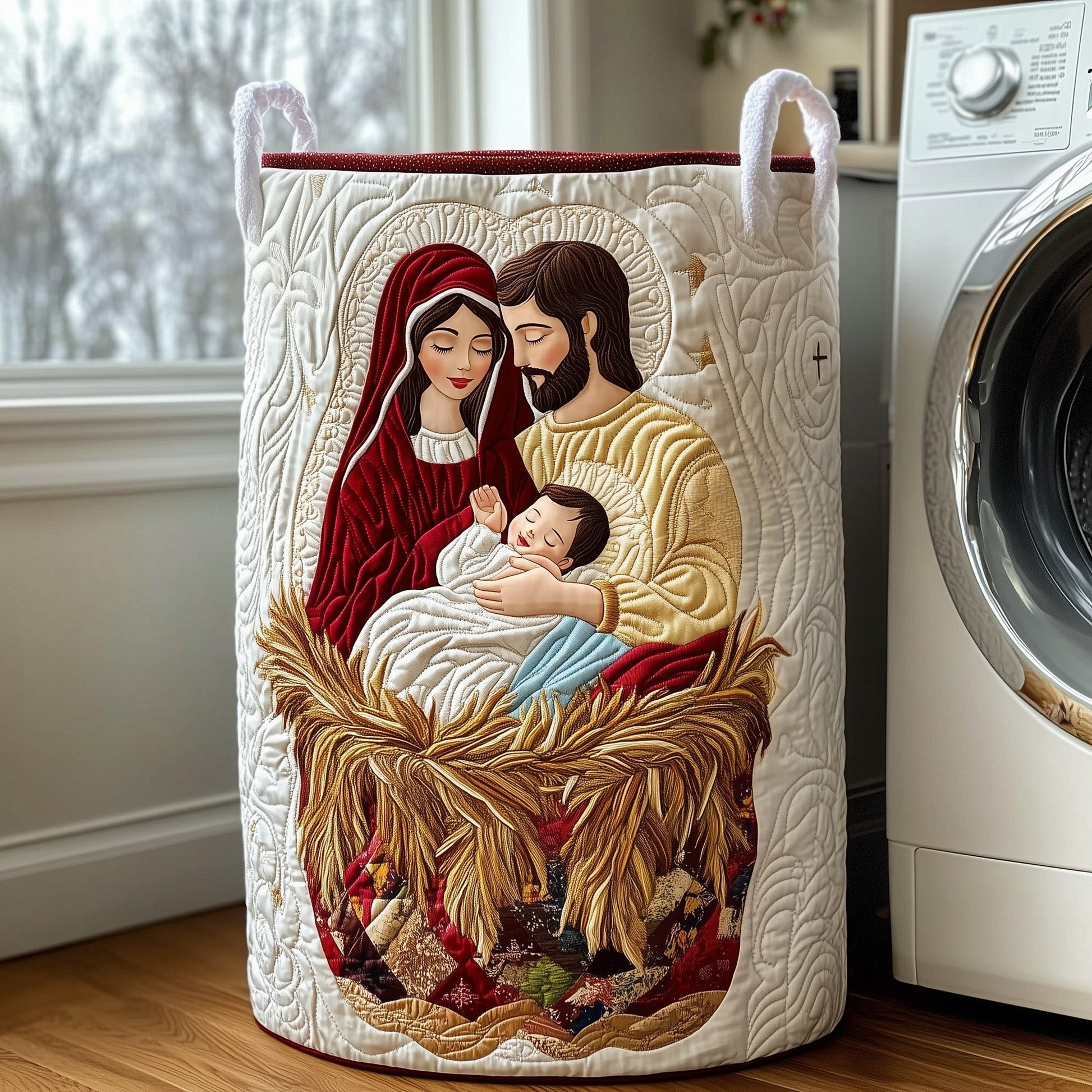 Holy Family Laundry Tote Bag