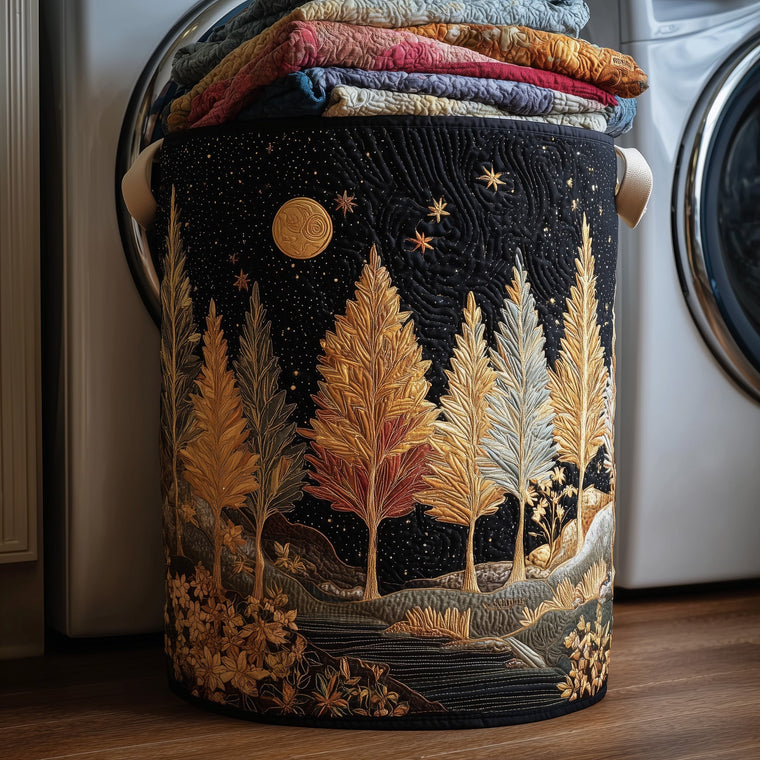 Midnight Autumn Valley Quilted Tote