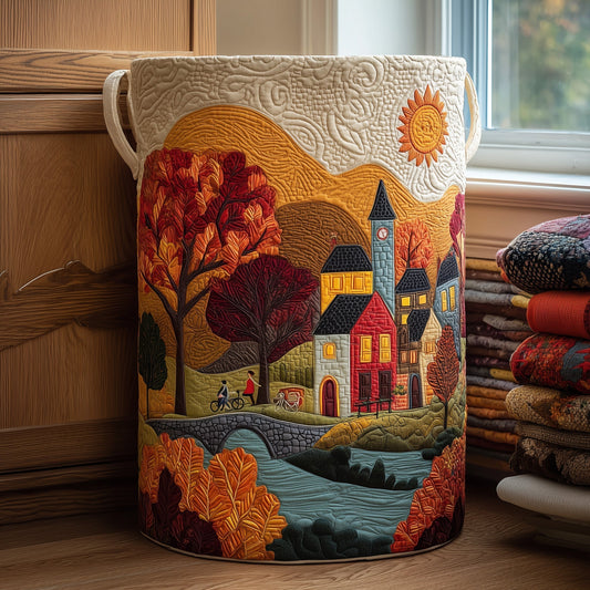 Autumn Town Laundry Tote Bag