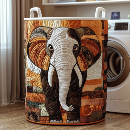 The Elephant Quilted Laundry Basket Tote 6285