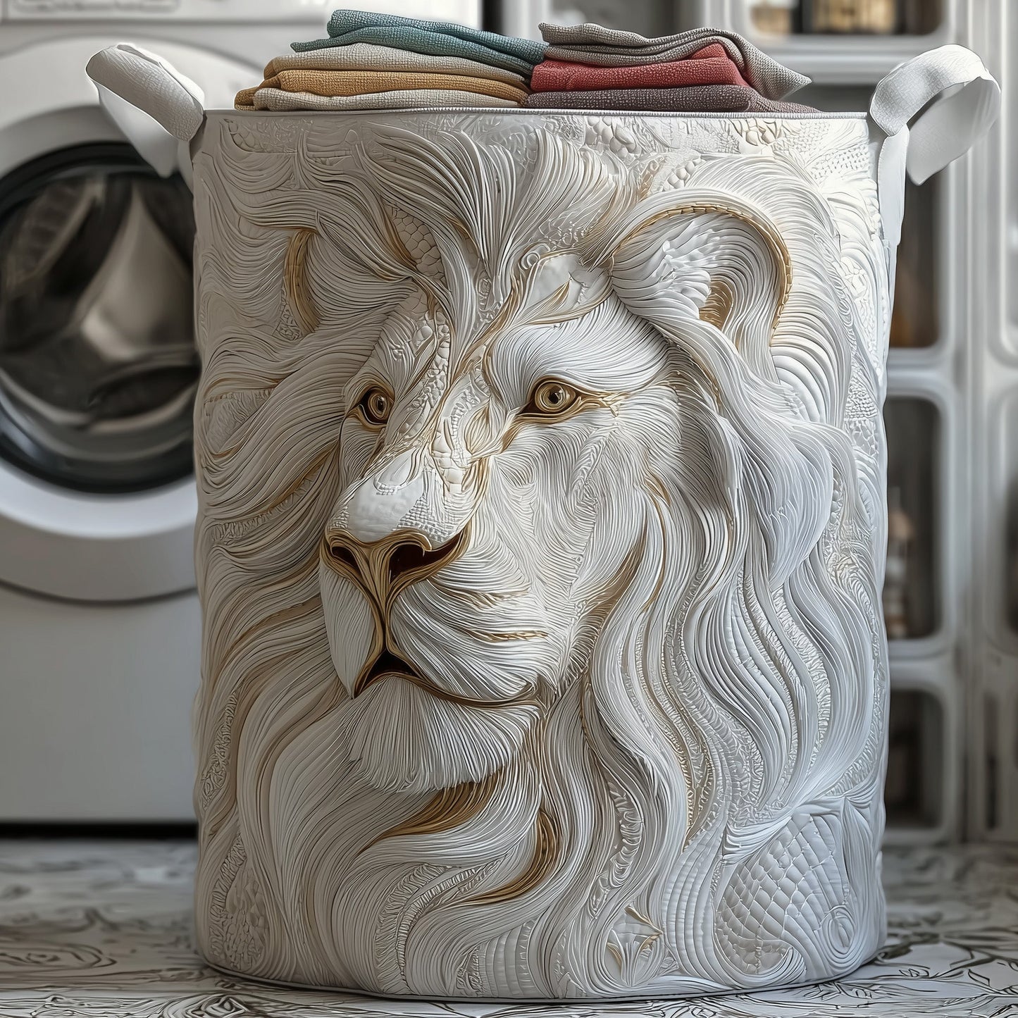 Majesty Lion Laundry Quilted Tote
