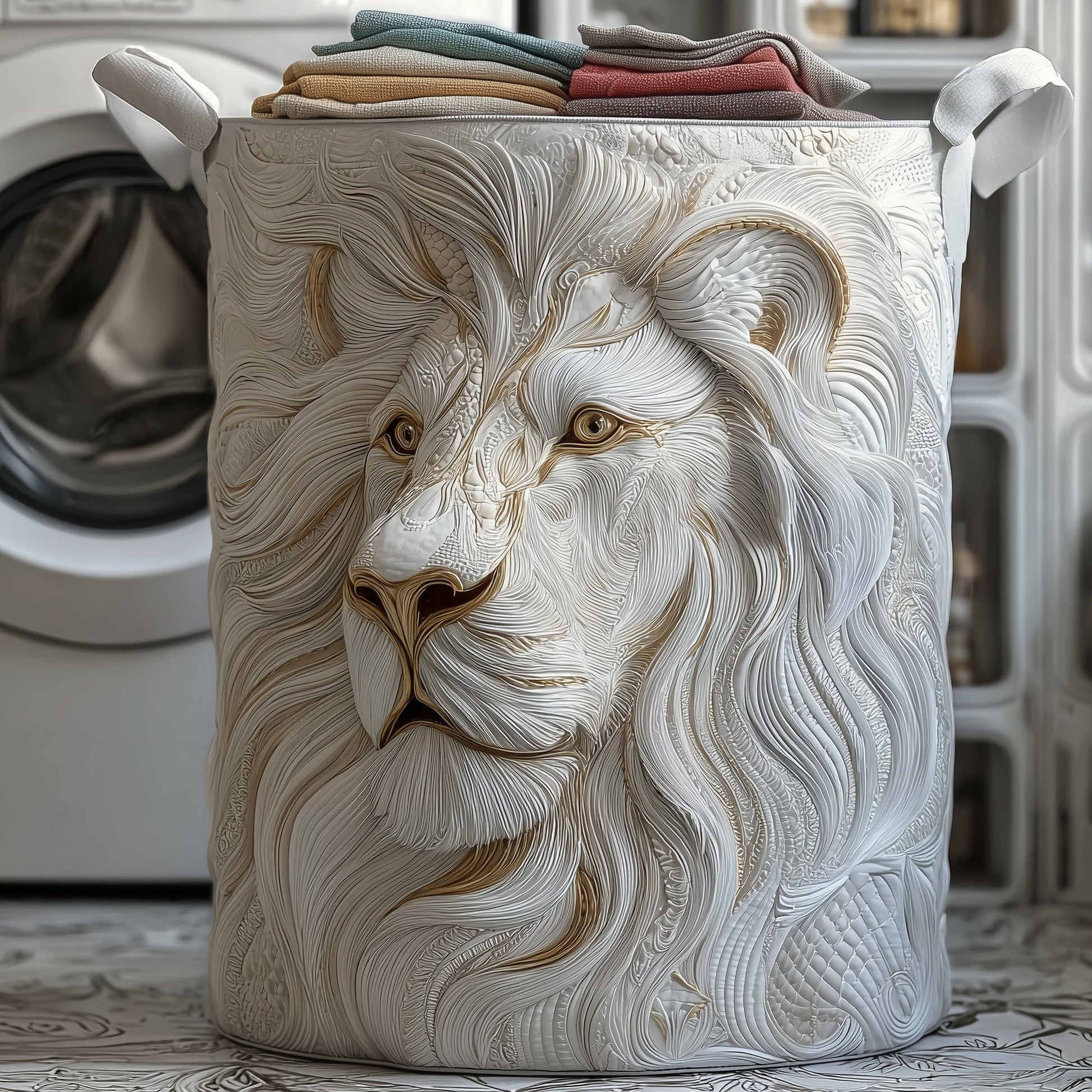 Majesty Lion Laundry Quilted Tote