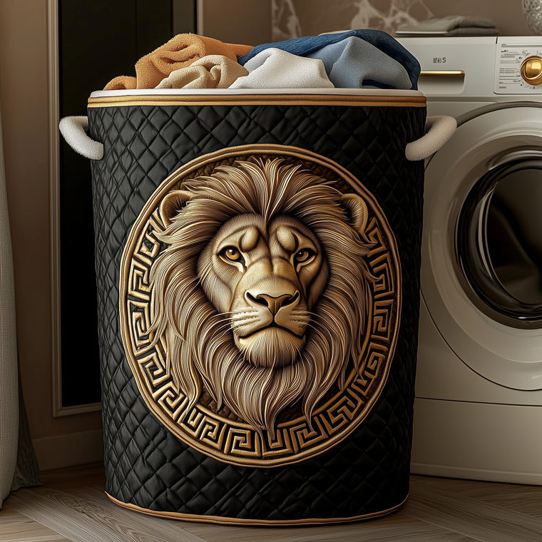 The Majesty Lion Quilted Laundry Basket Tote 6316