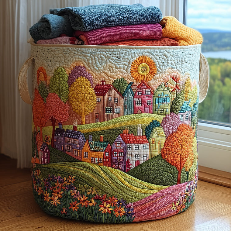 Spring Hillside Laundry Tote Bag