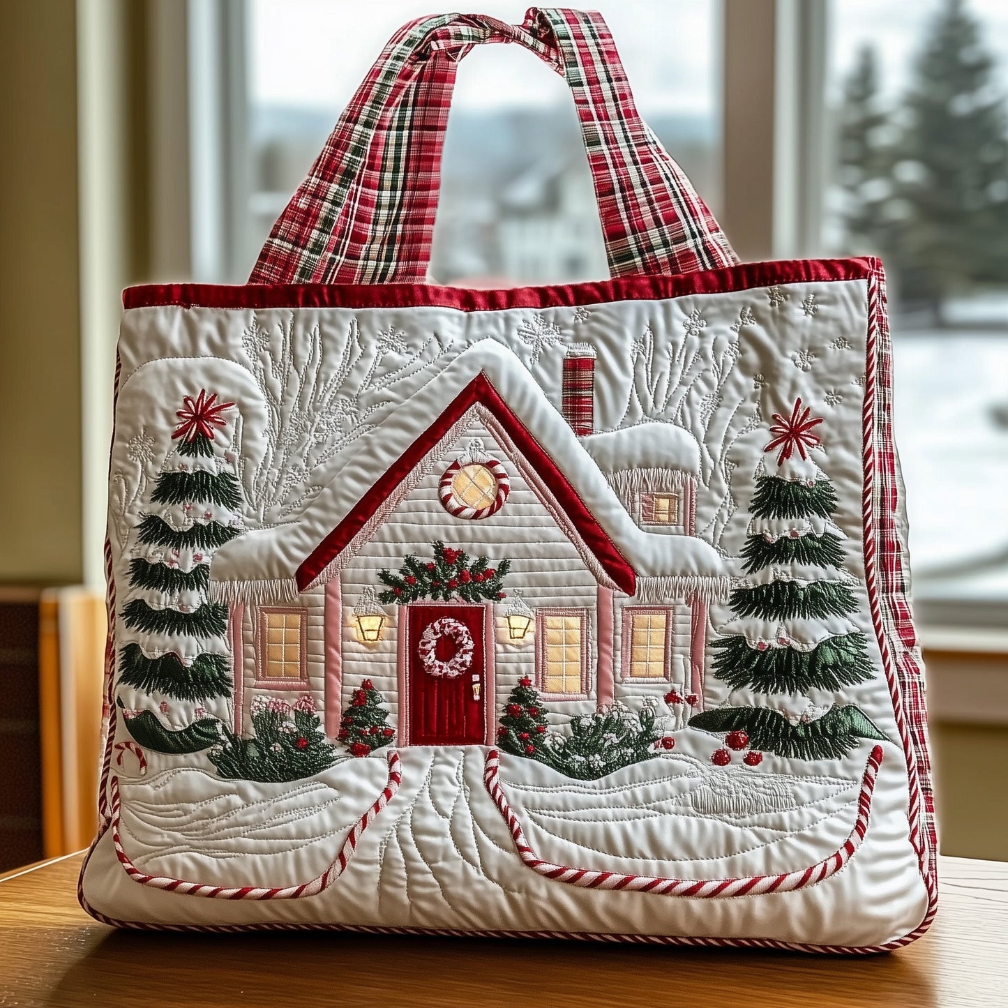 The Whimsical Cabin Quilted Tote