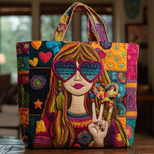 The Hippie Spirit Quilted Tote