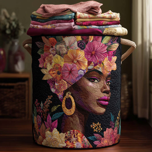 The Melanin Legacy Quilted Laundry Basket Tote 6994