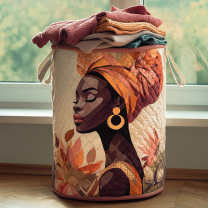 The Melanin Legacy Quilted Laundry Basket Tote 6995