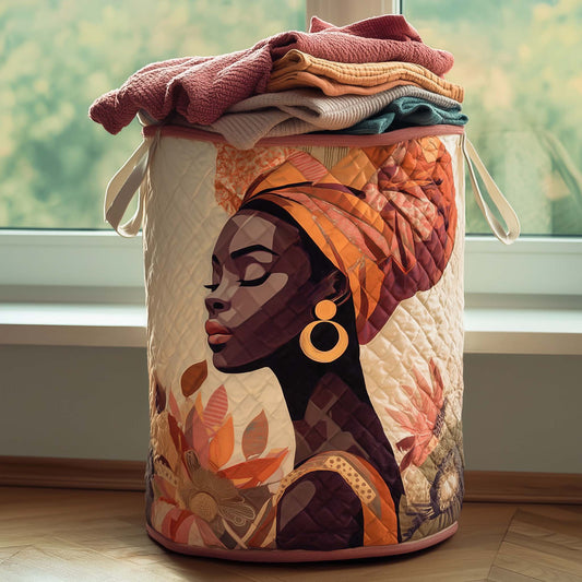 The Melanin Legacy Quilted Laundry Basket Tote 6995