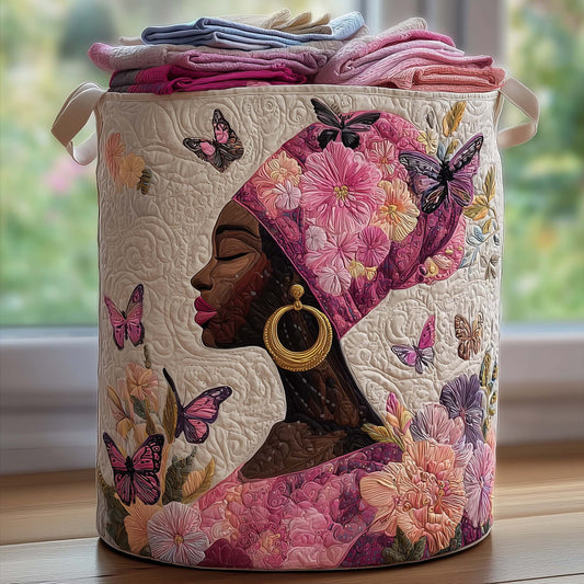 The Melanin Legacy Quilted Laundry Basket Tote 6996