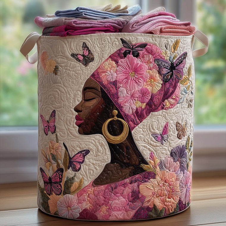 The Melanin Legacy Quilted Laundry Basket Tote 6996