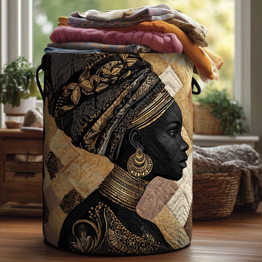 The Melanin Legacy Quilted Laundry Basket Tote 6997