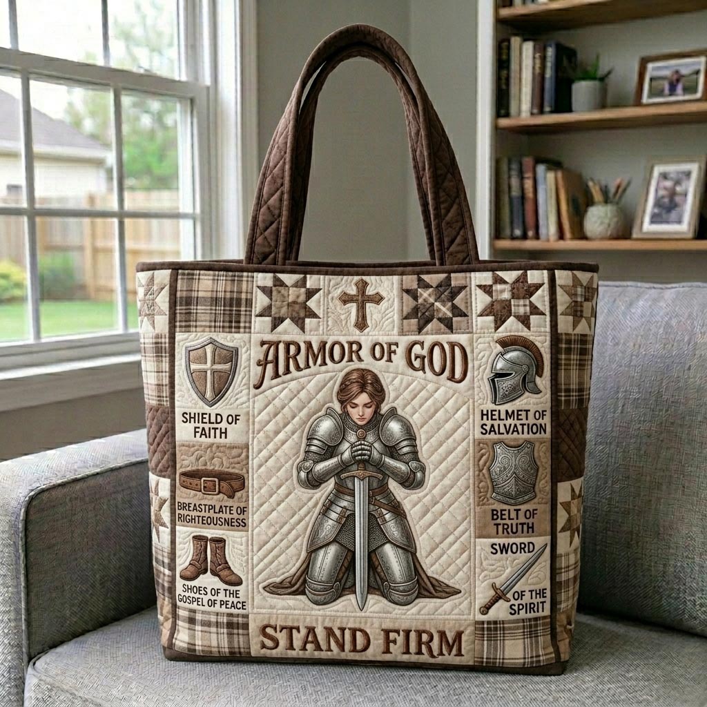 Armor Of God Quilted Tote