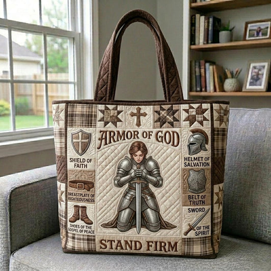 Armor Of God Quilted Tote