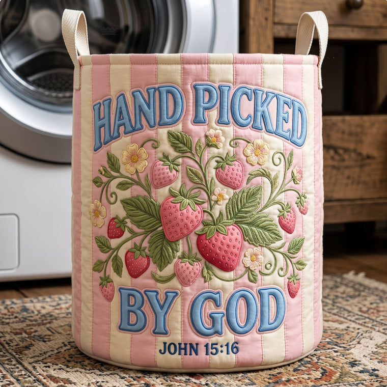 Striped Christian Laundry Tote Bag