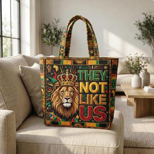 The Lion Pride Quilted Tote