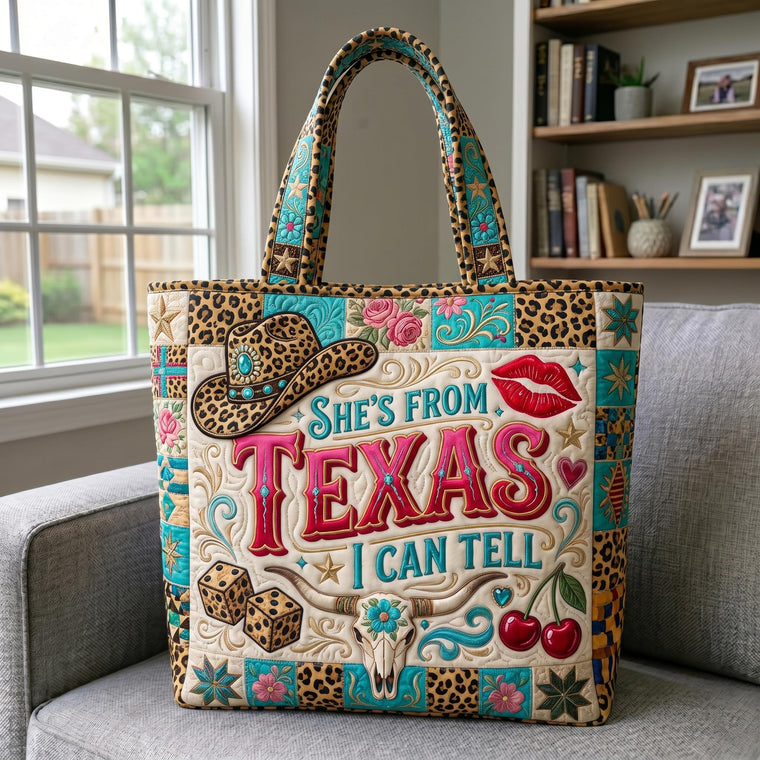 Texas-Inspired Western Patchwork Quilted Tote