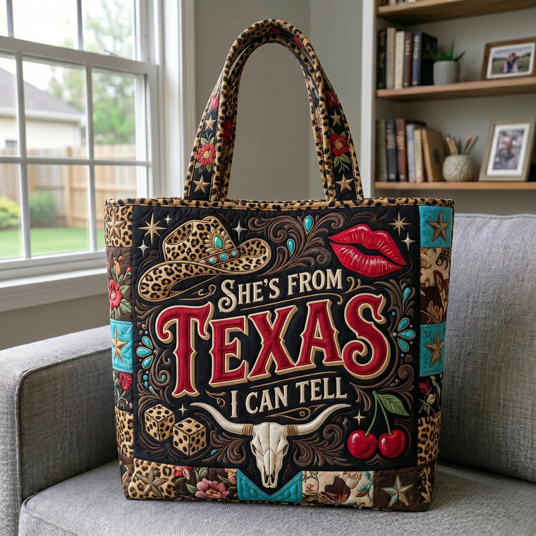 Texas Western Patchwork Quilted Tote