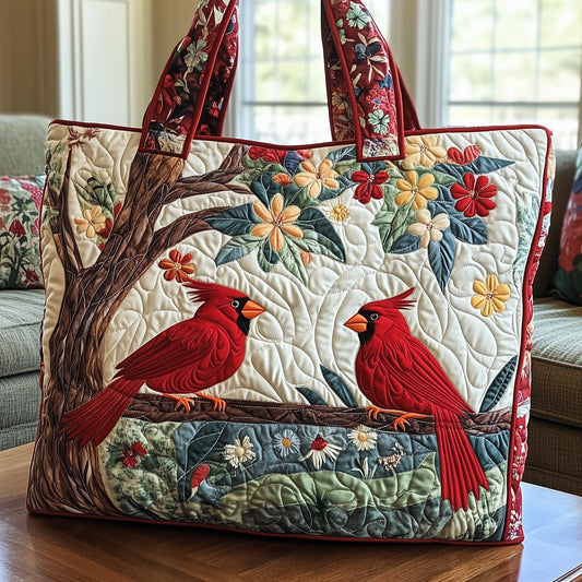 Pair Of Cardinals Tote Bag