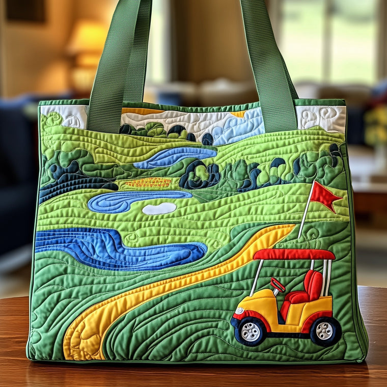 Golf Course Scene Tote Bag