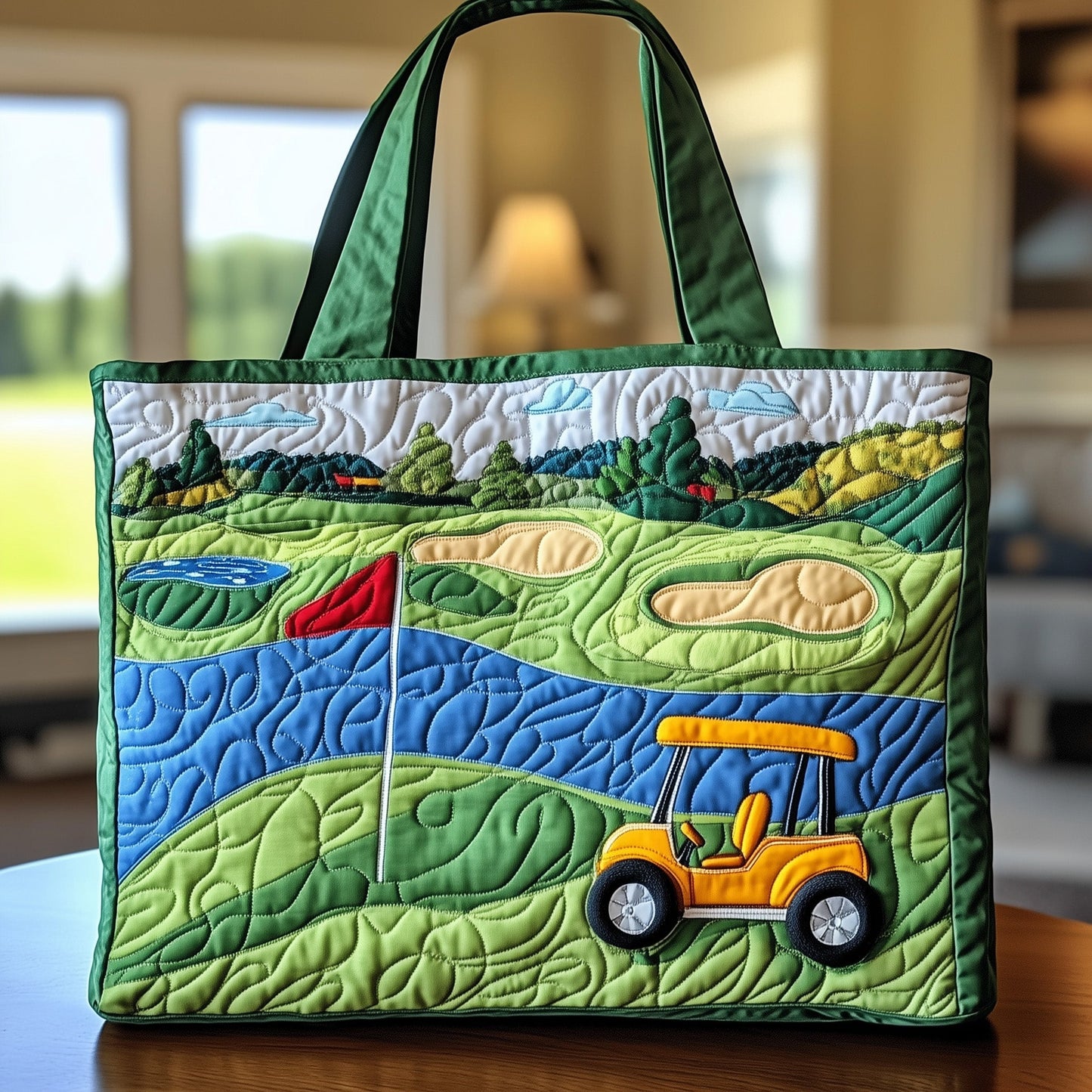 Everyday Gofl Quilted Tote Bag