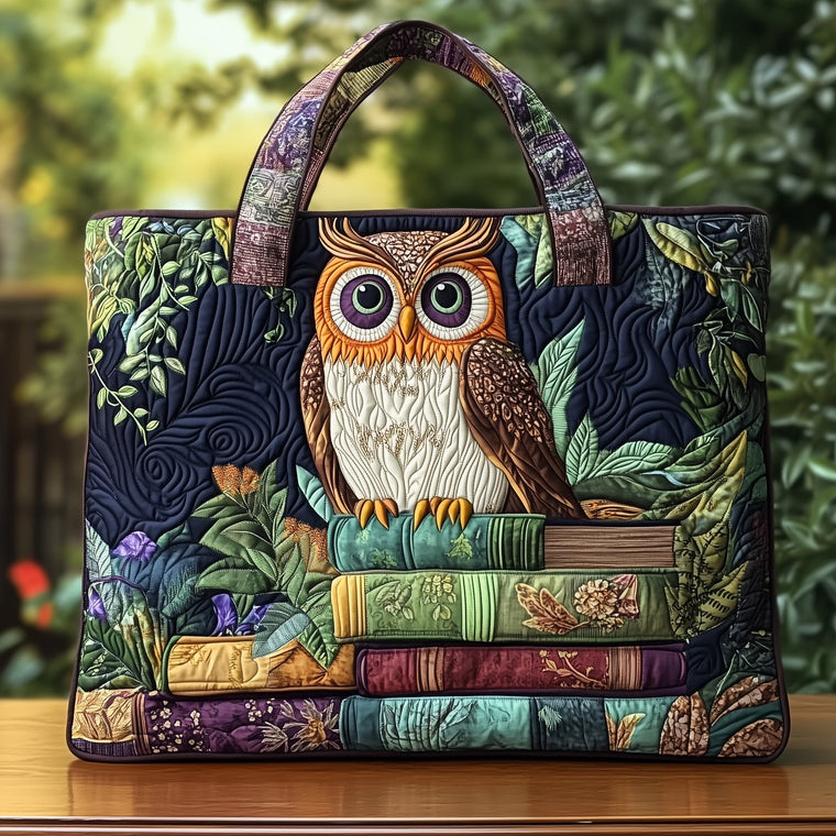 Everyday Owl Quilted Tote Bag