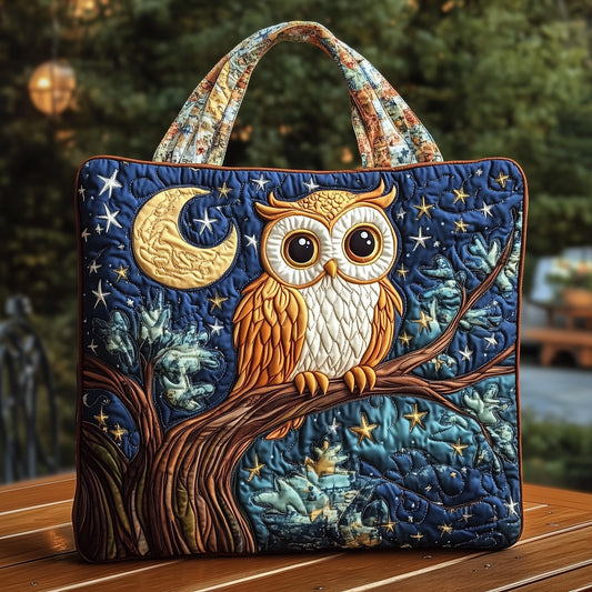 The Midnight Owl Quilted Tote