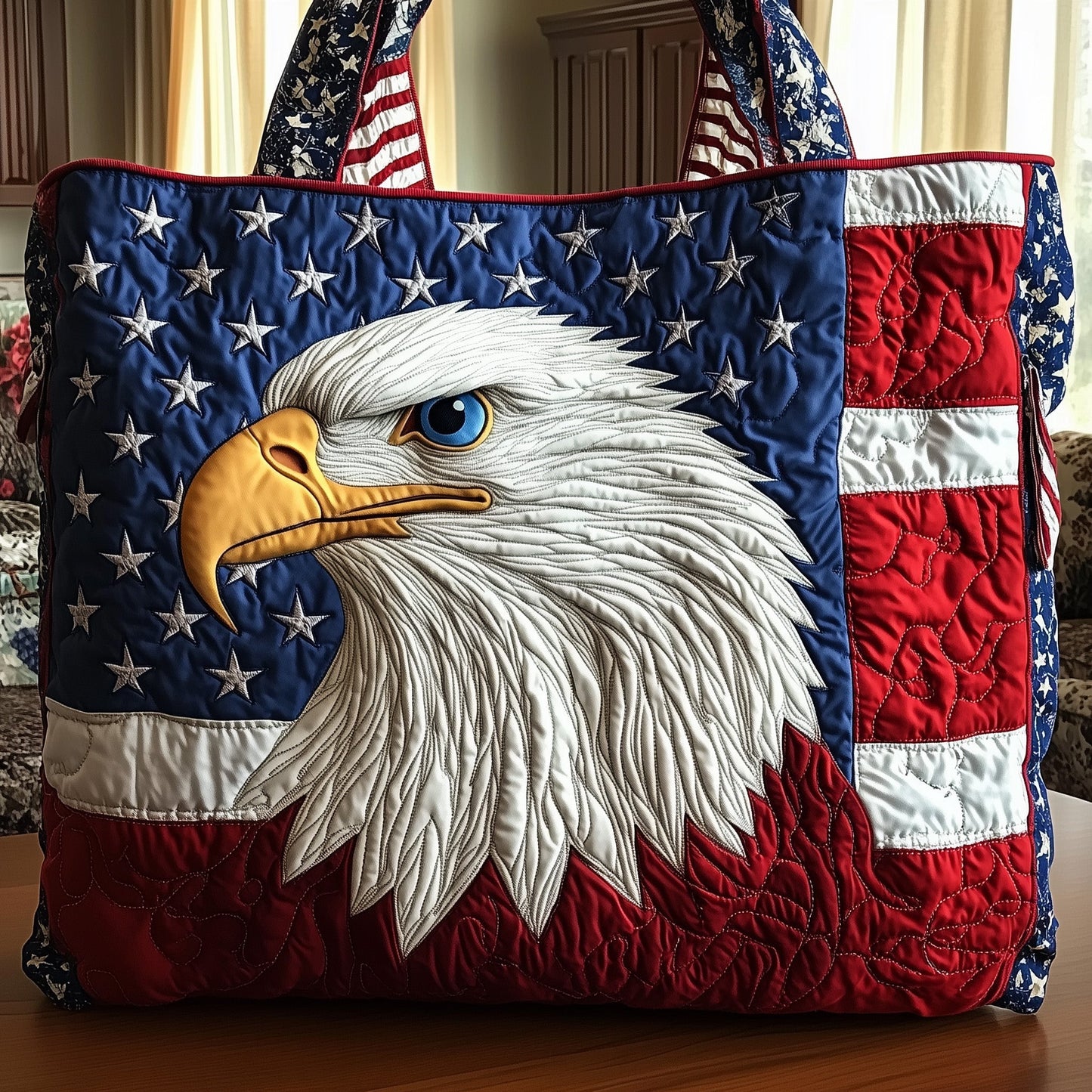 Everyday Patriot Quilted Tote Bag
