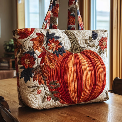 The Autumn Pumpkin Quilted Tote 1380