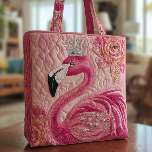 The Flamingo Queen Quilted Tote