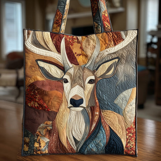 The Stately Deer Quilted Tote