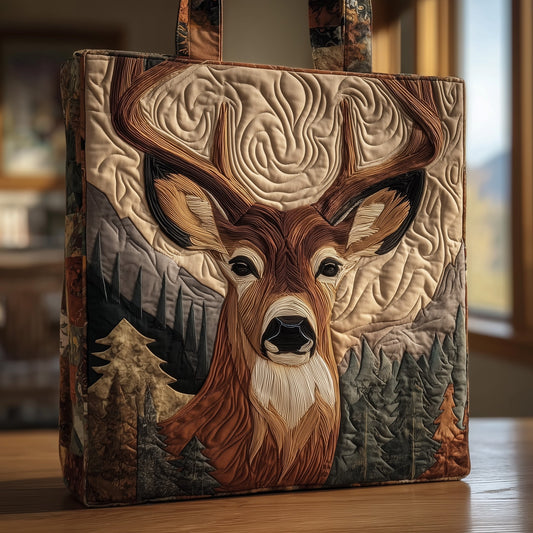 Deer Head Forest Tote Bag