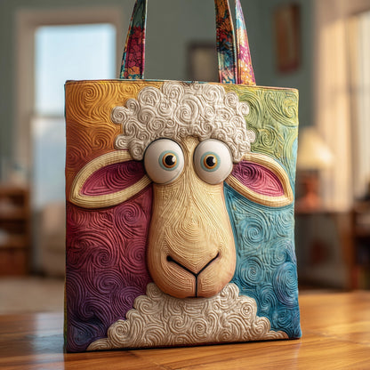 The Quirky Sheep Quilted Tote