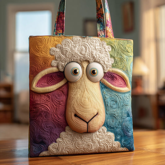 The Quirky Sheep Quilted Tote