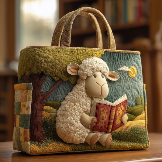 The Storytime Sheep Quilted Tote