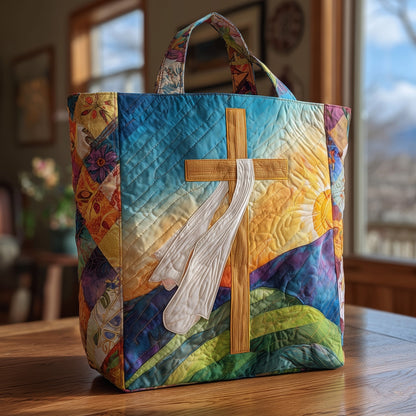 The Cross Quilt Tote Bag