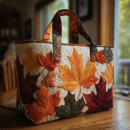 Everyday Autumn Leaves Quilted Tote