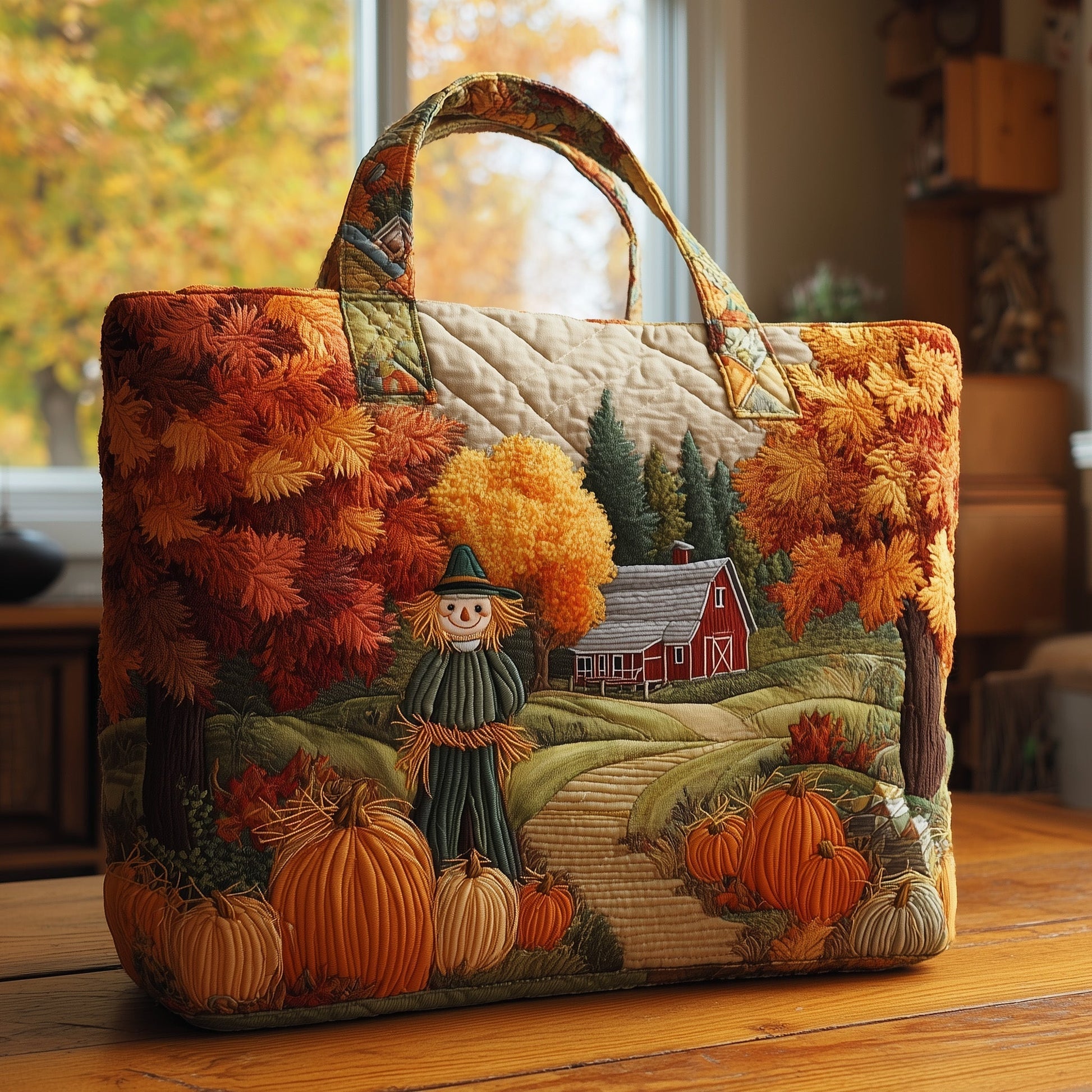 The Autumn Farmhouse Quilted Tote