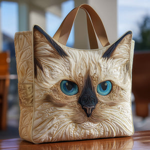 The Swirly Ragdoll Tote Bag