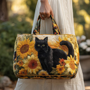 The Sunflower Cat Tote Bag