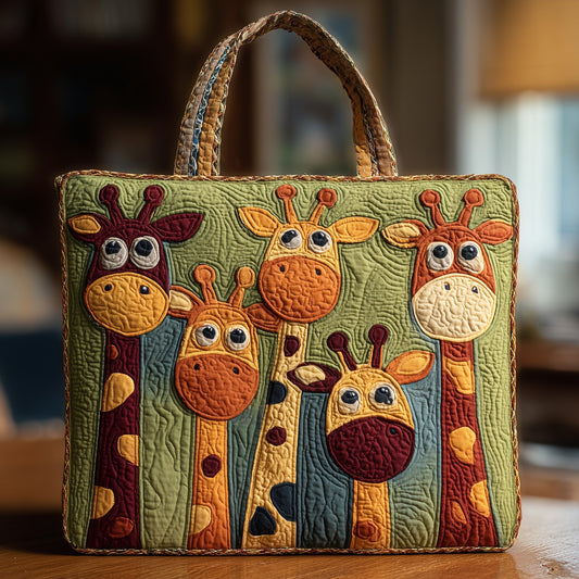The Tower Of Giraffes Quilted Tote