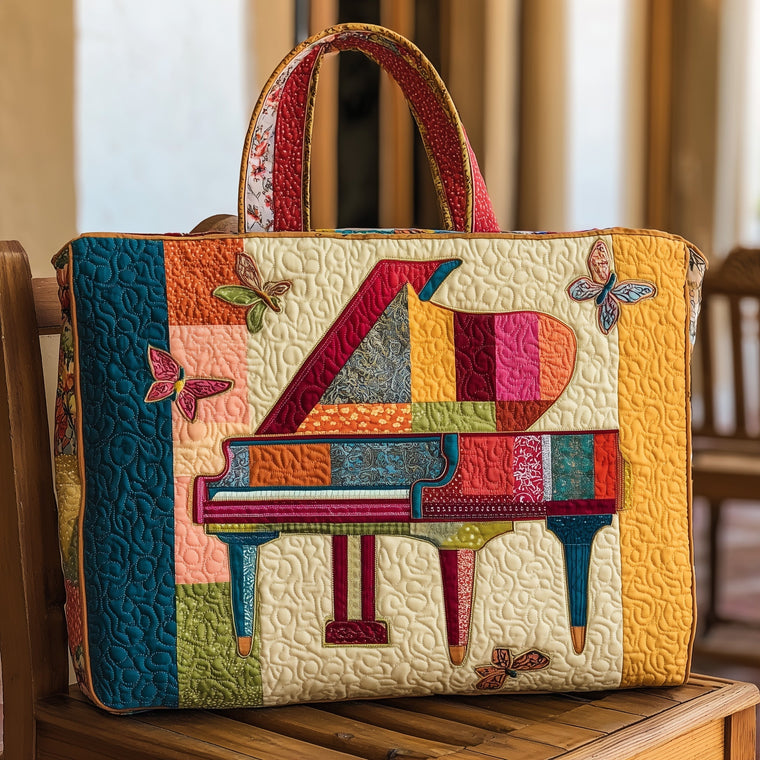 The Colorpop Piano Quilted Tote