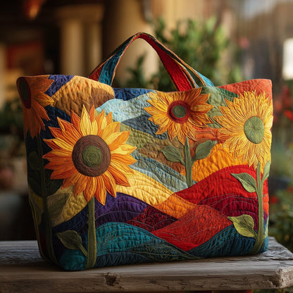 The Sunflower Garden Quilted Tote
