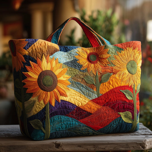 The Sunflower Garden Quilted Tote