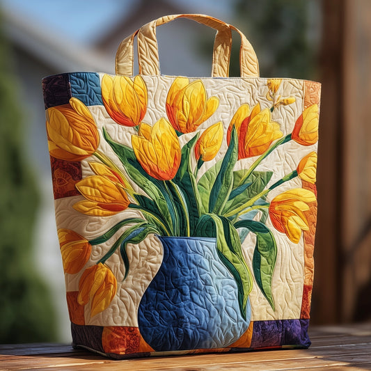 The Tulip Vase Quilted Tote