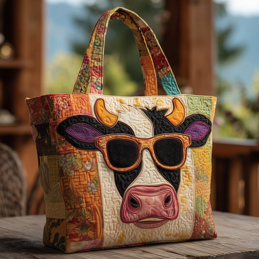 The Playful Cow Quilted Tote