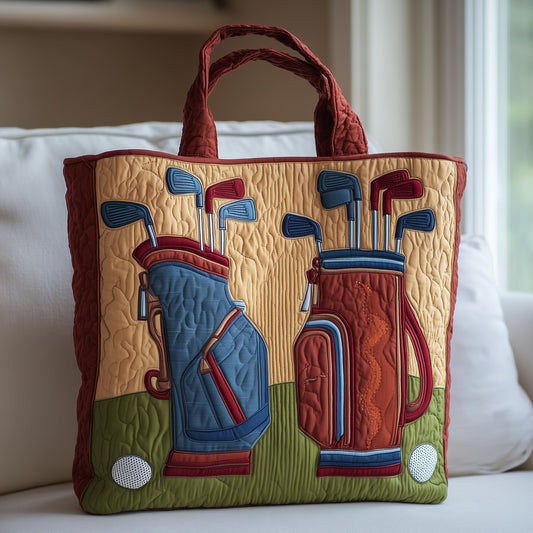 The Golf Clubs Quilted Tote